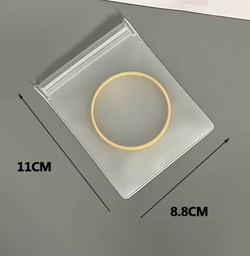 [3868100008] bolsas de joyería transparentes, semitransparentes, de plástico 8.8x11 cm