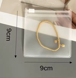 [3868130008] bolsas de joyería transparentes, semitransparentes, de plástico 9x9 cm