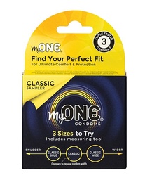 [726893114746] My One Classic Sampler Condoms - Pack of 3