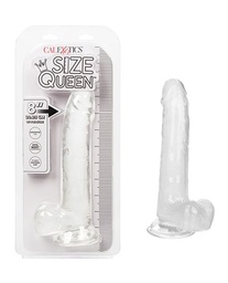 [716770098634] Size Queen 8&quot; Dildo - Clear