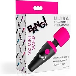 [848518045003] Bang! 10X Vibrating Mini Silicone Wand - Pink