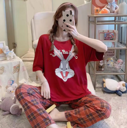 [387010010220] Pijama Pantalon de dibujos animados