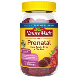 Nature Made Prenatal Gummies with DHA and Folic Acid Mixed Berry, 60.0