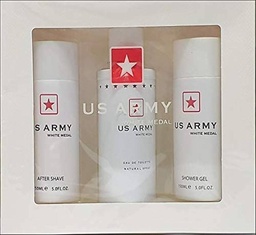 [3573552101916] US ARMY WHITE SET 3p 3.4oz M EDT