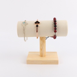 Estilo Simple Color Sólido madera maciza Labor De Retazos estante de la joyería
