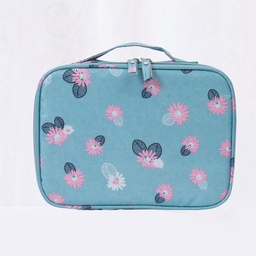 retro pastoral multicolor nylon bolsa de almacenamiento cosmetiquera
