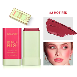 Rubor en crema resistente al agua 2 en 1 (HOT RED)