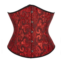 Corset color rojo vino moldeador de cintura para halloween