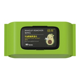 Toallitas desmaquillantes de aguacate.