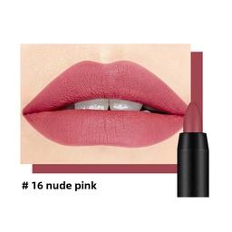 Lápiz labial mate. (#16 NUDE PINK)