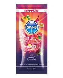 Skins Water Based Lubricant-5 ml Foil Mango & Passionfruit