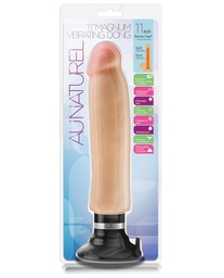 [702730686362] Blush Au Naturel 11&quot; Magnum Vibrating Dong - Beige