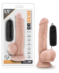 [819835022404] Blush Dr. Skin Dr. Jay 8.75&quot; Cock w/Suction Cup - Vanilla