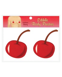 [825156105092] Edible Body Pasties - Luscious Cherry