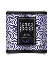 [855559006986] Handipop Hand Job Massage Gel Single Use Packet - 6 ml Blueberry Muffin