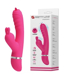 [6959532326246] Pretty Love Phoenix Licking Rabbit - Pink